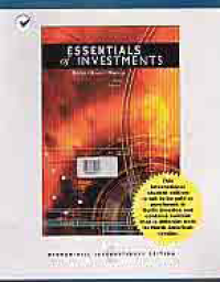 Image of ESSENTIALS OF INVESTMENTS