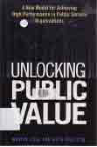 Image of UNLOCKING PUBLIC VALUE