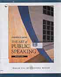 THE ART OF PUBLIC SPEAKING + CD