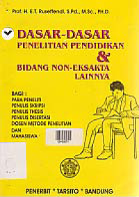 Image of DASAR-DASAR PENELITIAN PENDIDIKAN DAN BIDANG NON-EKSAKTA LAINNYA