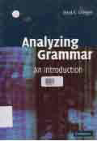 Image of ANALYZING GRAMMAR AN INTRODUCTION
