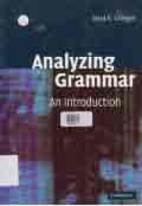 ANALYZING GRAMMAR AN INTRODUCTION