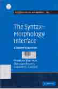 Image of THE SYNTAX-MORPHOLOGY INTERFACE