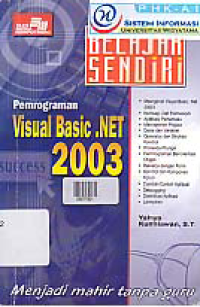 BELAJAR SENDIRI PEMROGRAMAN VISUAL BASIC.NET 2003