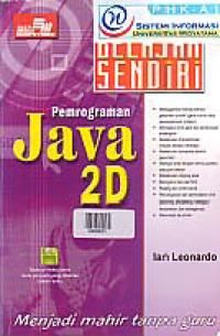 BELAJAR SENDIRI PEMROGRAMANAN JAVA 2D