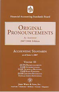 Image of ORIGINAL PRONOUNCEMENTS AS AMENDED 2007/2008 EDITION