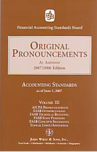 ORIGINAL PRONOUNCEMENTS AS AMENDED 2007/2008 EDITION