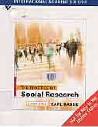 Image of THE PRACTICE OF SOCIAL RESEARCH