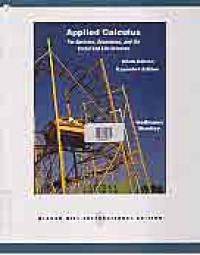 APPLIED CALCULUS For Business, Economic, and the Social and Life Sciences