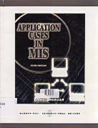 Image of APPLICATION CASES IN MIS