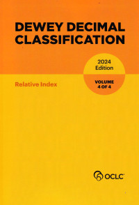 Image of DEWEY DECIMAL CLASSIFICATION : Relative Index