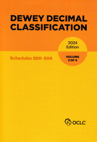 Image of DEWEY DECIMAL CLASSIFICATION : Schedules 200-599
