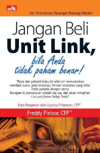 Image of JANGAN BELI UNIT LINK, BILA  ANDA TIDAK PAHAM BENAR!
