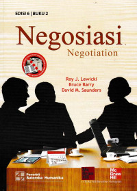 Image of NEGOSIASI: Negotiation (BUKU 2)