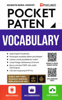 Image of POCKET PATEN VOCABULARY